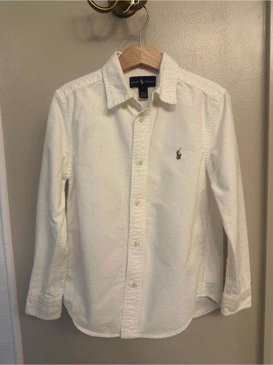Ralph Lauren Other - Ralph Lauren White Kids Oxford Button-Down Shirt with Pony Logo